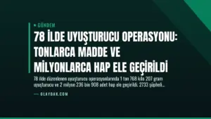 78 İlde Uyuşturucu Operasyonu: Tonlarca Madde ve Milyonlarca Hap Ele Geçirildi