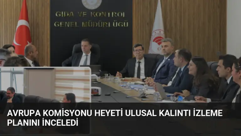 Avrupa Komisyonu Heyeti Ulusal Kalıntı İzleme Planını İnceledi