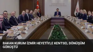 Bakan Kurum İzmir Heyetiyle Kentsel Dönüşüm Görüştü