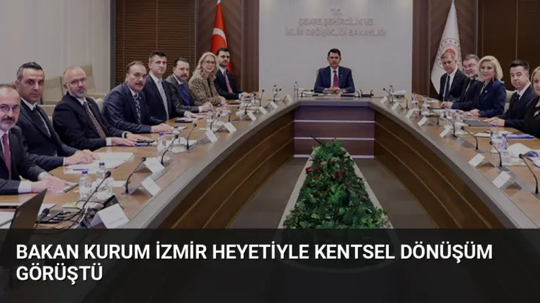 Bakan Kurum İzmir Heyetiyle Kentsel Dönüşüm Görüştü