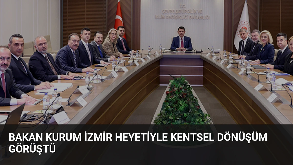 Bakan Kurum İzmir Heyetiyle Kentsel Dönüşüm Görüştü