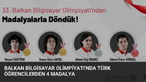 Balkan Bilgisayar Olimpiyatı’nda Türk Öğrencilerden 4 Madalya