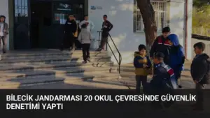 Bilecik Jandarması 20 Okul Çevresinde Güvenlik Denetimi Yaptı