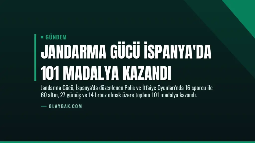 Jandarma Gücü İspanya'da 101 Madalya Kazandı