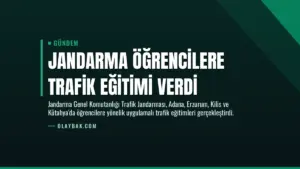 Jandarma Öğrencilere Trafik Eğitimi Verdi