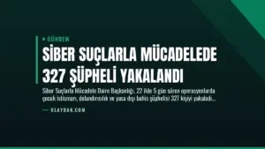 Siber Suçlarla Mücadelede 327 Şüpheli Yakalandı