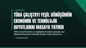 TÜBA Çalıştayı Yeşil Dönüşümün Ekonomik ve Teknolojik Boyutlarını Masaya Yatırdı