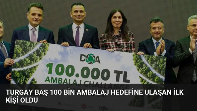Turgay Baş 100 Bin Ambalaj Hedefine Ulaşan İlk Kişi Oldu