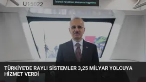 Türkiye’de Raylı Sistemler 3,25 Milyar Yolcuya Hizmet Verdi